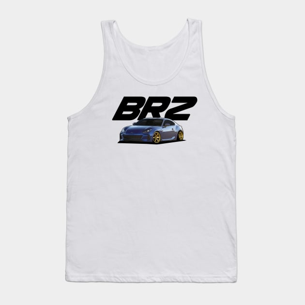 2022 Subaru BRZ Blue Tank Top by Woreth